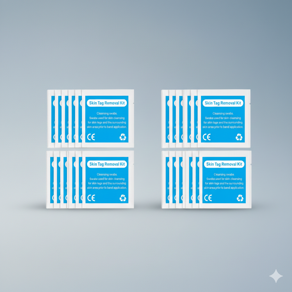 Spezielle Alkoholpads für Stielwarzen